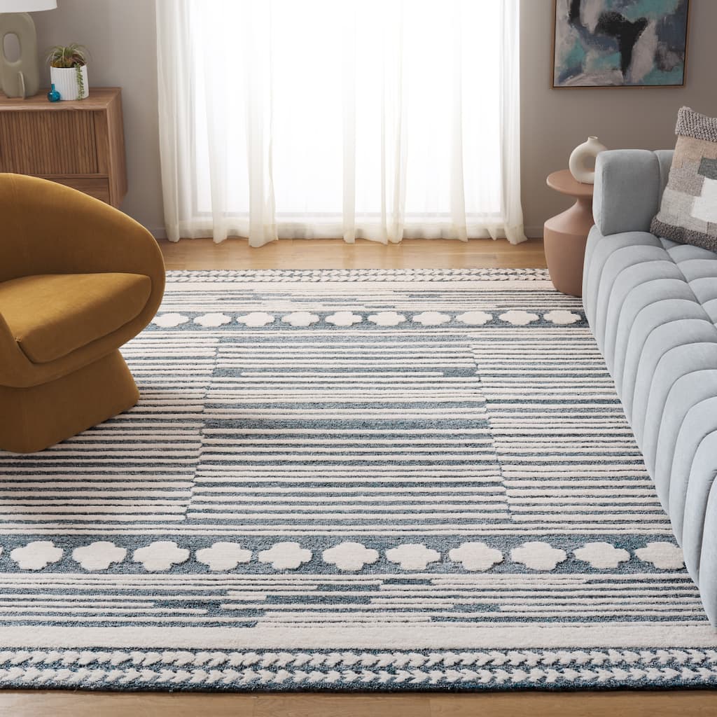 SAFAVIEH Handmade Abstract Brid Modern & Contemporary Wool Rug