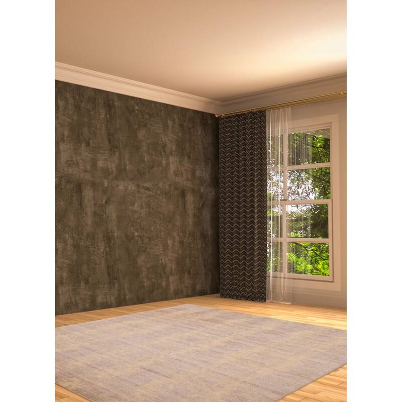 ECARPETGALLERY Hand Loomed Elysian Taupe Wool Rug - 8'2 x 10'0