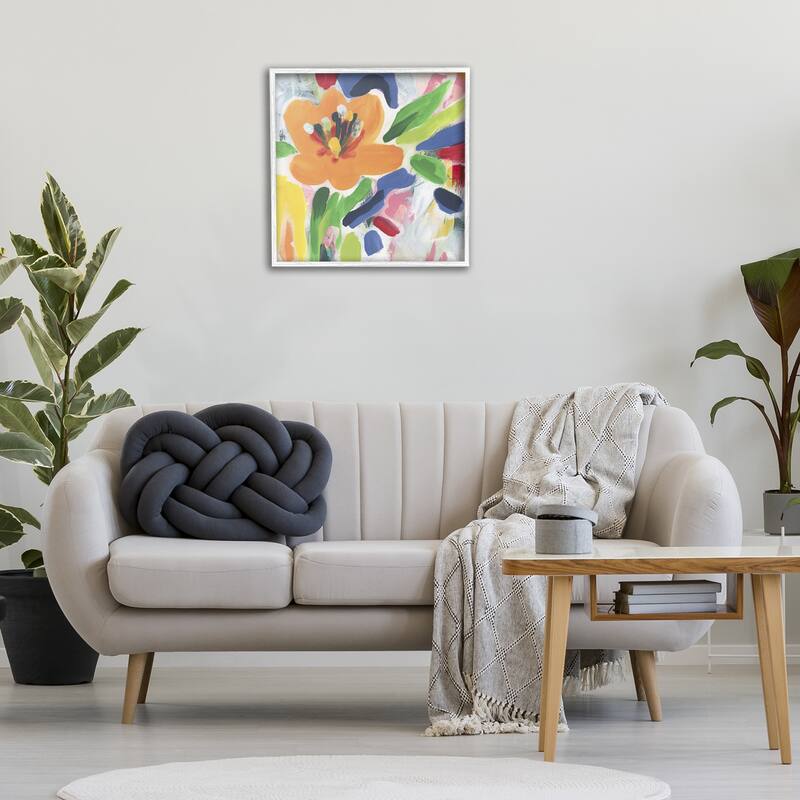 Stupell Blossoms in Rich Hues Framed Giclee Art Design By June Erica Vess