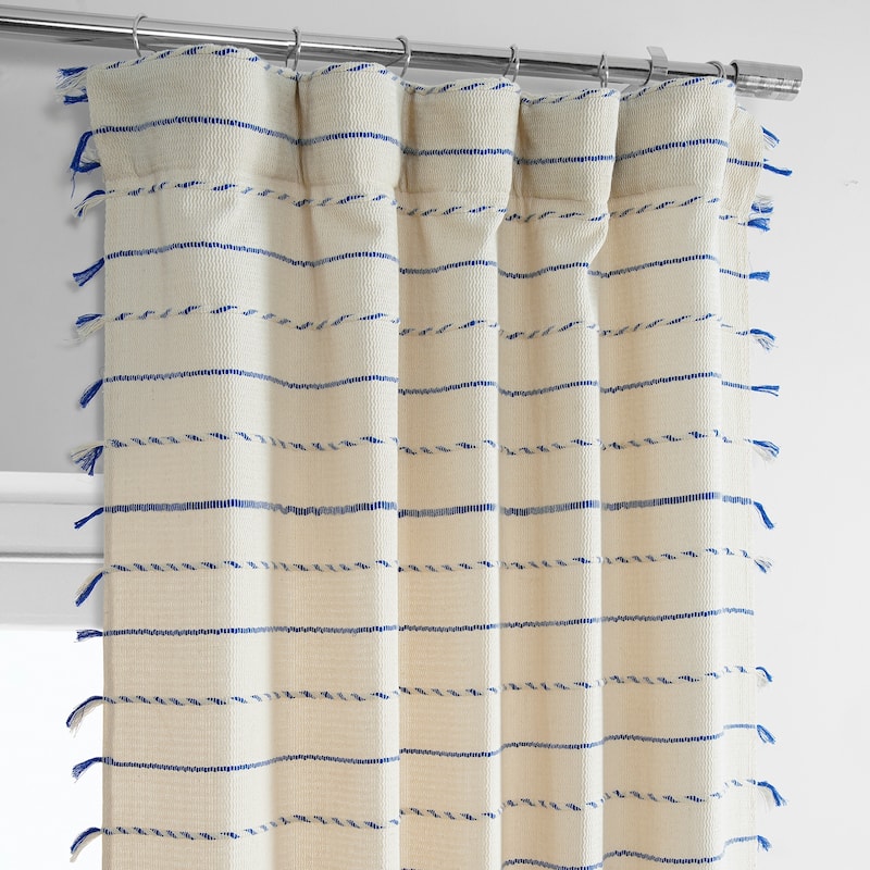 Exclusive Fabrics Loom Woven Sheer Cotton Curtain (1 Panel)