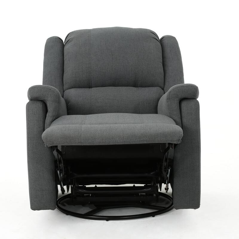 PU Glider Recliner with Swivel,Manual Reclining Chair