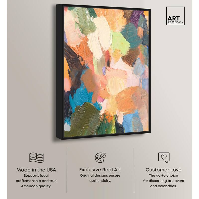 Chromatic Surge III Canvas by Art Remedy