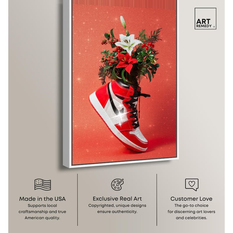 Holiday Sneaker Canvas by Art Remedy