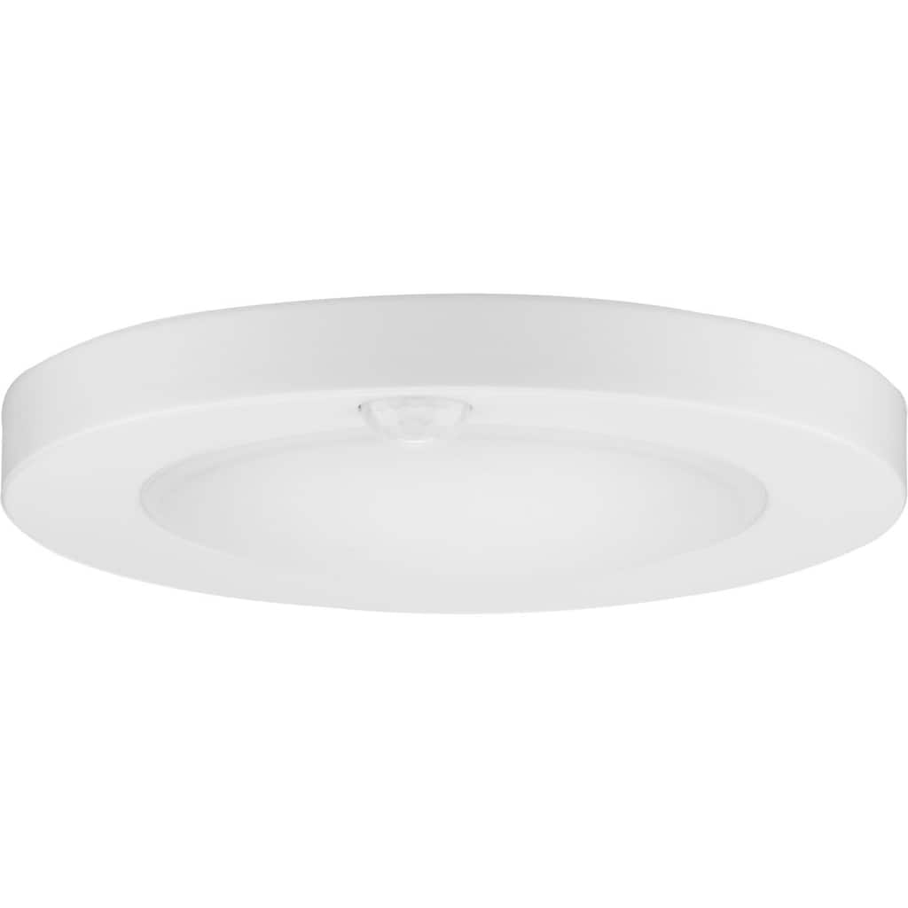 Standby Collection 7.75 in. White Surface Mount Motion Detection LED Light - 7.7165 in x 7.7165 in x 1.38 in