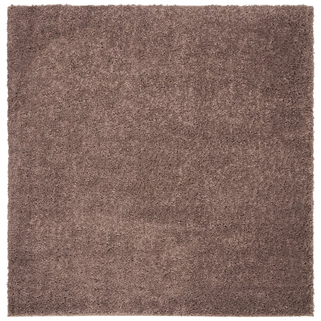 SAFAVIEH August Shag Solid 1.2-inch Thick Area Rug - 8'6" x 8'6" Square - Taupe