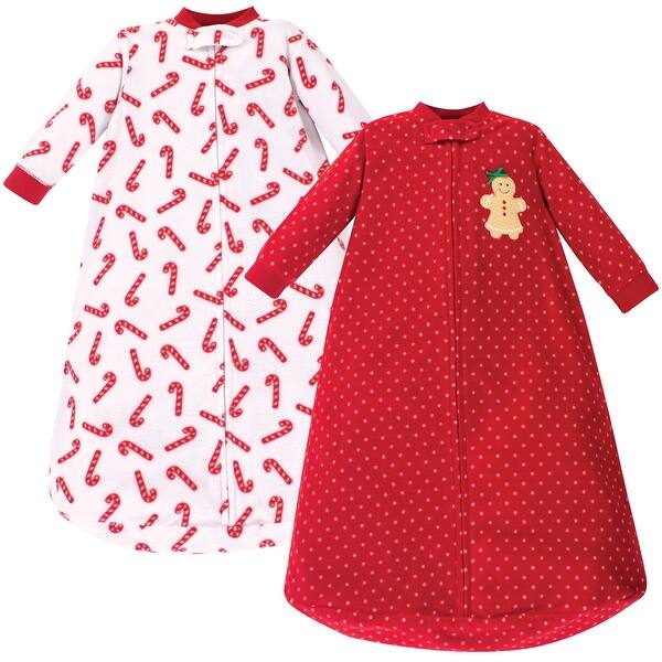 slide 1 of 1, Hudson Baby Infant Girl Long-Sleeve Fleece Sleeping Bag, Sugar Spice, 0-9 Months - Sugar Spice - 0-9 Months 0-9 Months - Sugar Spice