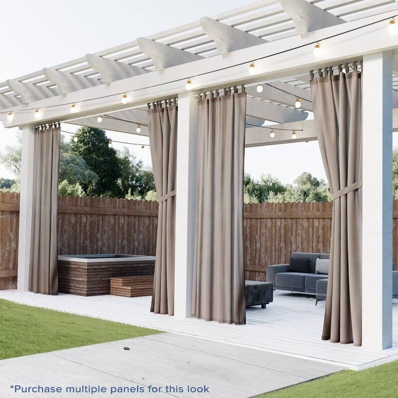 Wonderland Solid Tab Top Outdoor UV Protected Privacy Panel