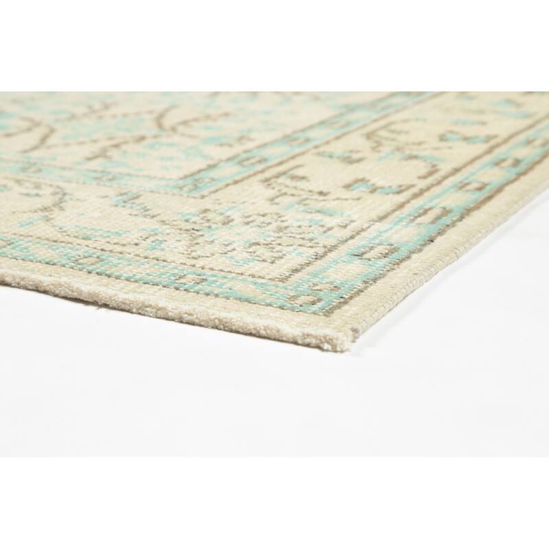 Momeni Heirlooms Vintage Overdye Hand Knotted Wool Beige Area Rug - 5'11" X 9'5"