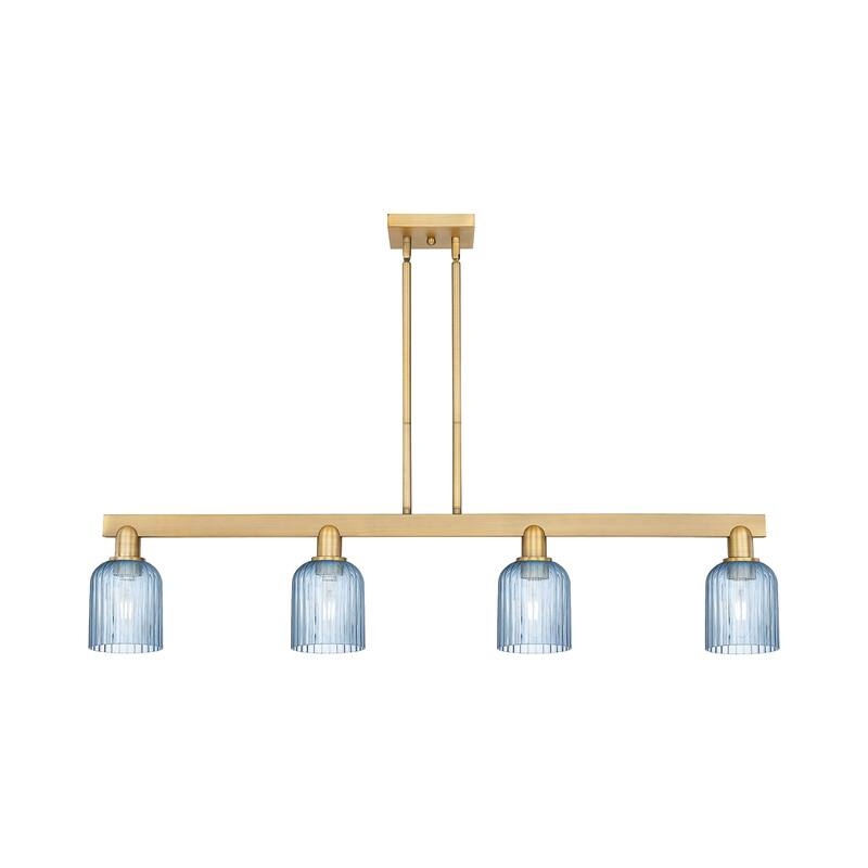 Innovations Lighting Downtown Urban - Bridal Veil - 4 Light 48" Stem Hung Island Light