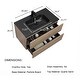 preview thumbnail 15 of 57, Floating Bathroom Vanity in Evita Oak with Integrated Quartz Sand Top