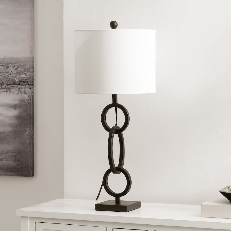 SAFAVIEH Lighting 32-inch Alaia Iron Table Lamp. - 13"W x 13"D x 30"H