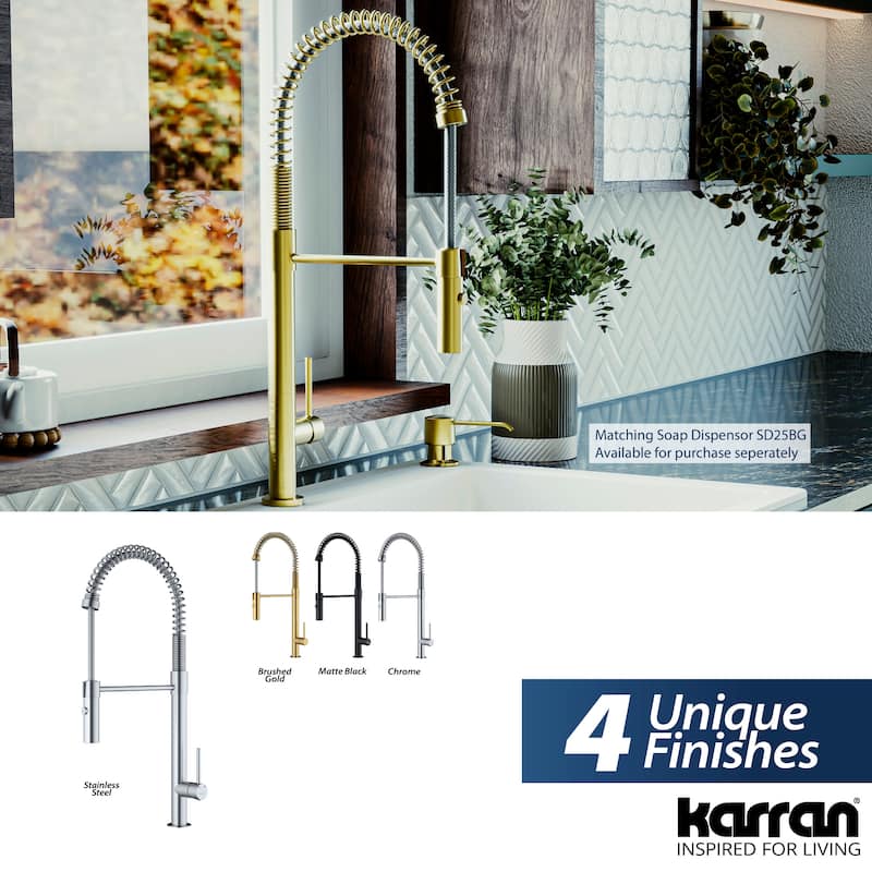 Karran USA KKF220 Bluffton 1.8 GPM Single Hole Kitchen Faucet