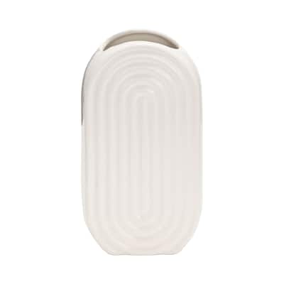 Sagebrook Home Oval Ridge Vase
