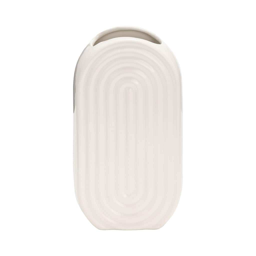 Sagebrook Home Oval Ridge Vase