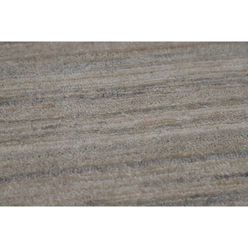 Hand Knotted Oriental 100% Wool Carpet Tribal Animal Pictorial Beige & Ivories Gabbeh Area Rug - 9' 11'' X 7' 9''