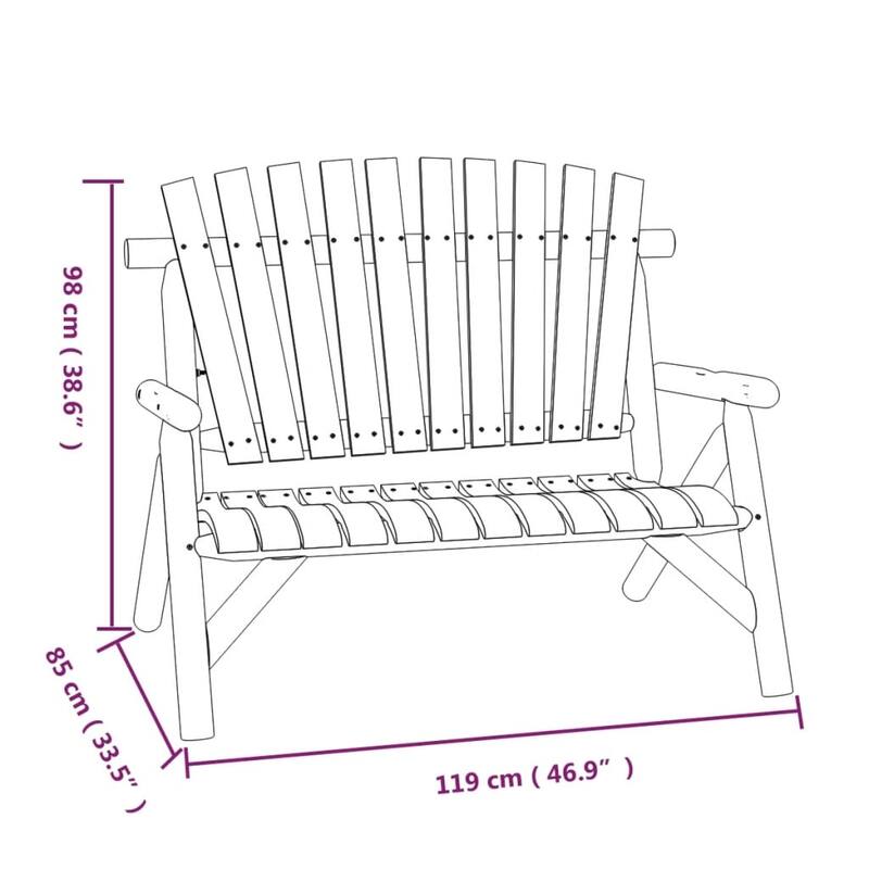 vidaXL Patio Furniture Set Outdoor Patio Lounge Set Chair Solid Wood Spruce