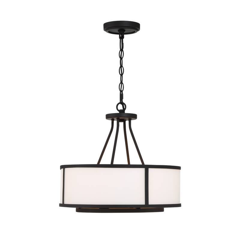 Bryant 4 Light Black Forged Chandelier - 18''W x 16.75''H