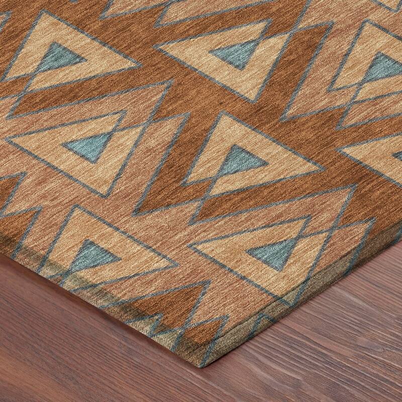 Machine Washable Indoor/ Outdoor Global Lyons Chantille Rug