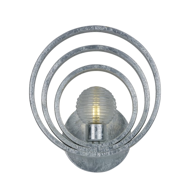 Studio M Frequency Single Light 11-3/4" Tall LED Wall Sconce with - Silver Leaf
