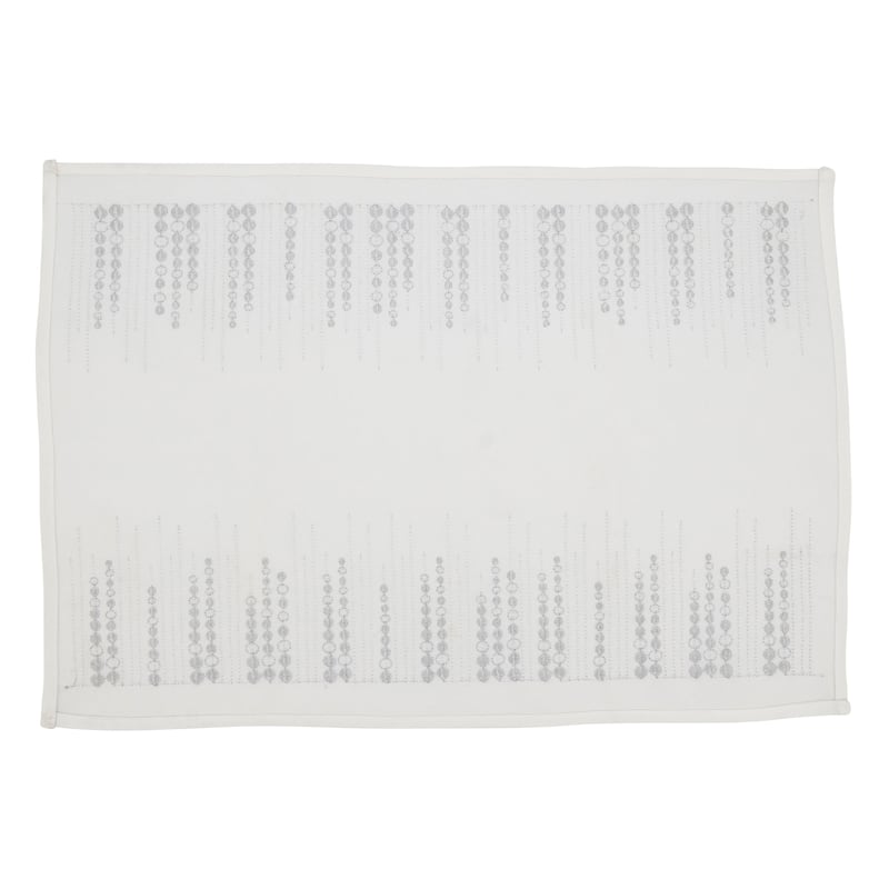 Elegant Embroidered Dots Placemat (Set of 4)
