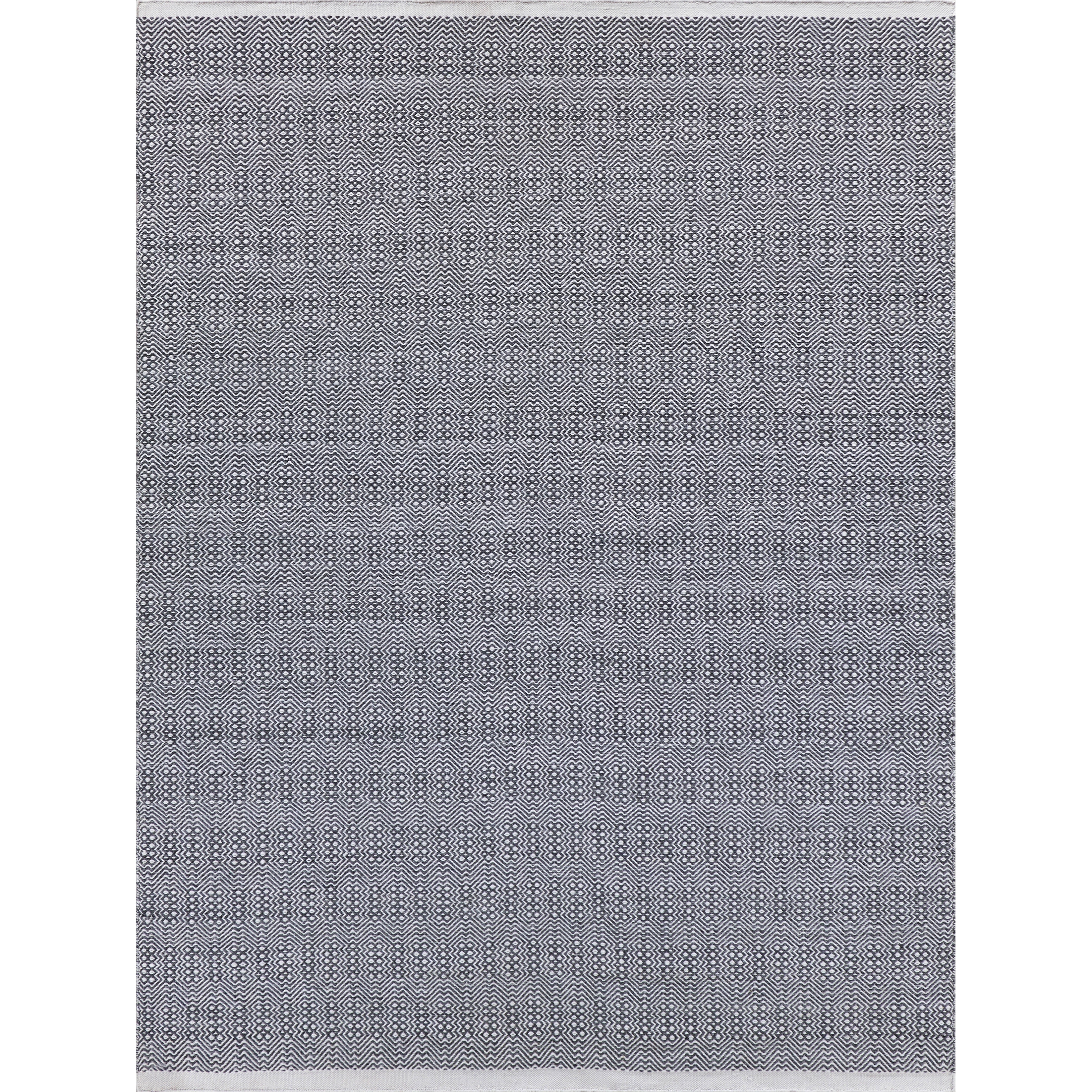 EXQUISITE RUGS Echo Indoor/Outdoor Flatweave PET yarn Ivory/Grey Area Rug.