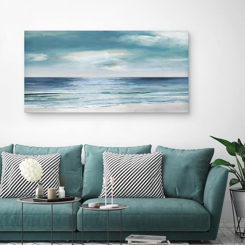 Silver Shore by Sally Swatland Canvas Art Print