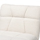 preview thumbnail 6 of 9, Darielle Japandi Cream Boucle Fabric and Walnut Brown Finished Rubberwood Accent Chair