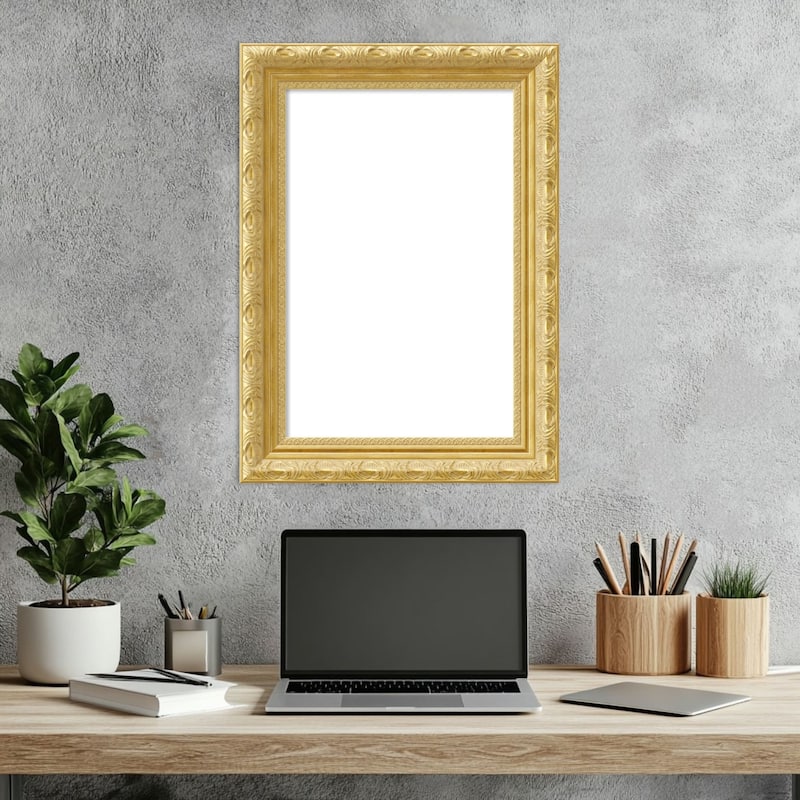 Amanti Art Versailles Gold Framed Dry Erase Magnetic Board