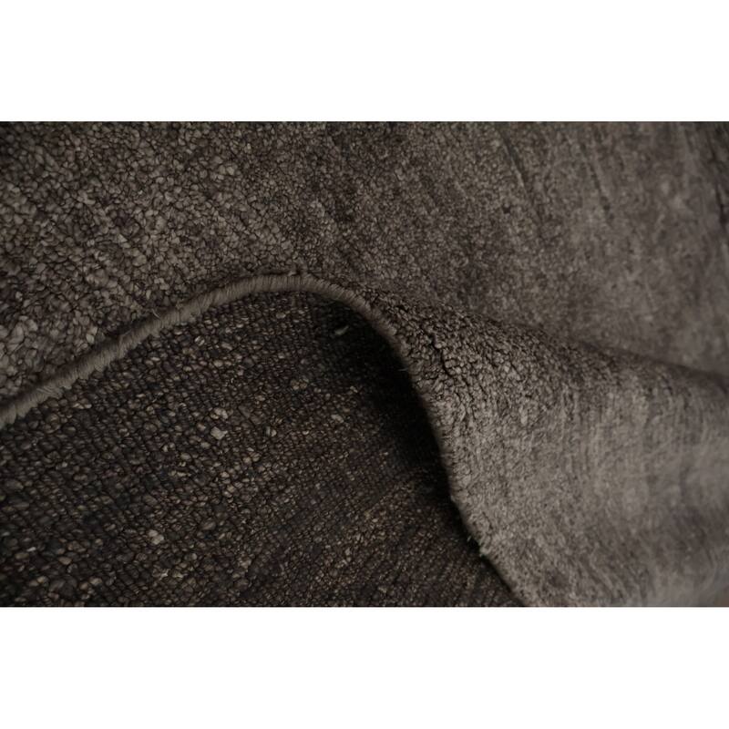 Hand Knotted Oriental 100% Wool Carpet Tribal Contemporary Brown Gabbeh Area Rug - 11' 3'' X 8' 6''