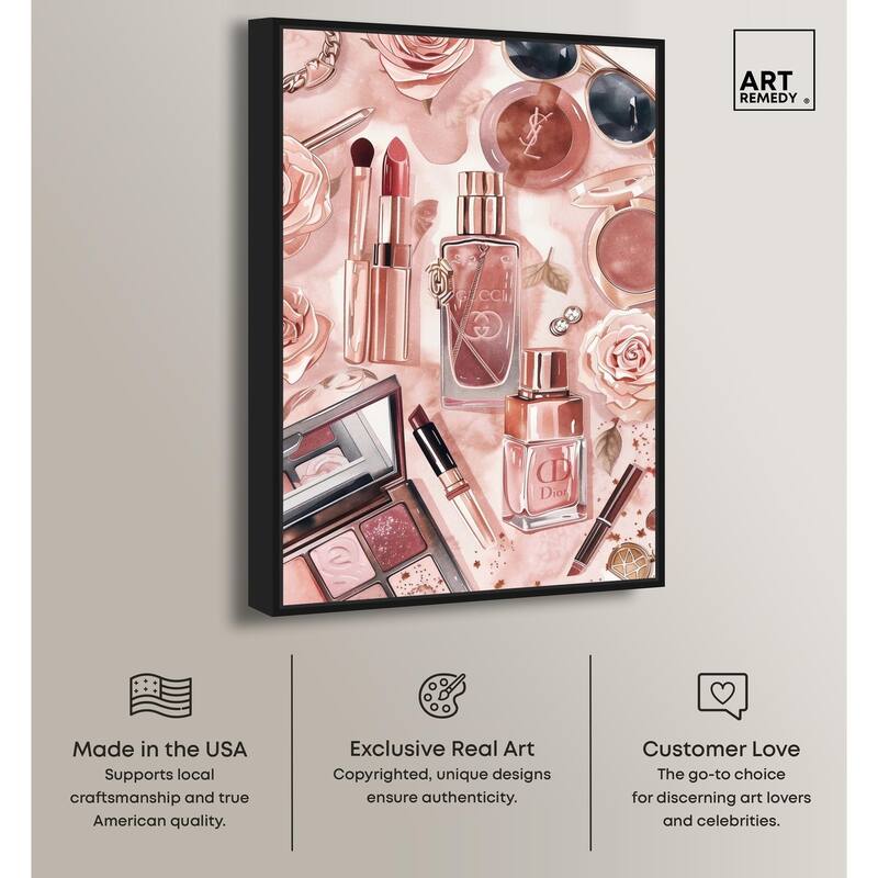 Glam Sparkle Lay Out Canvas by Art Remedy