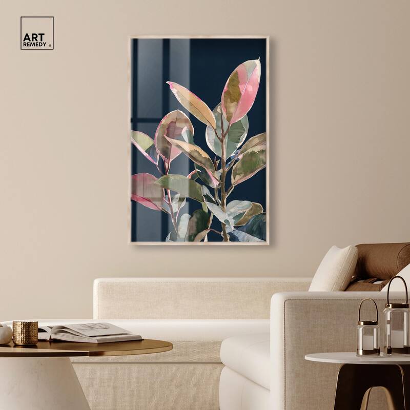 Fuchsia Frond II Shadowbox by Art Remedy
