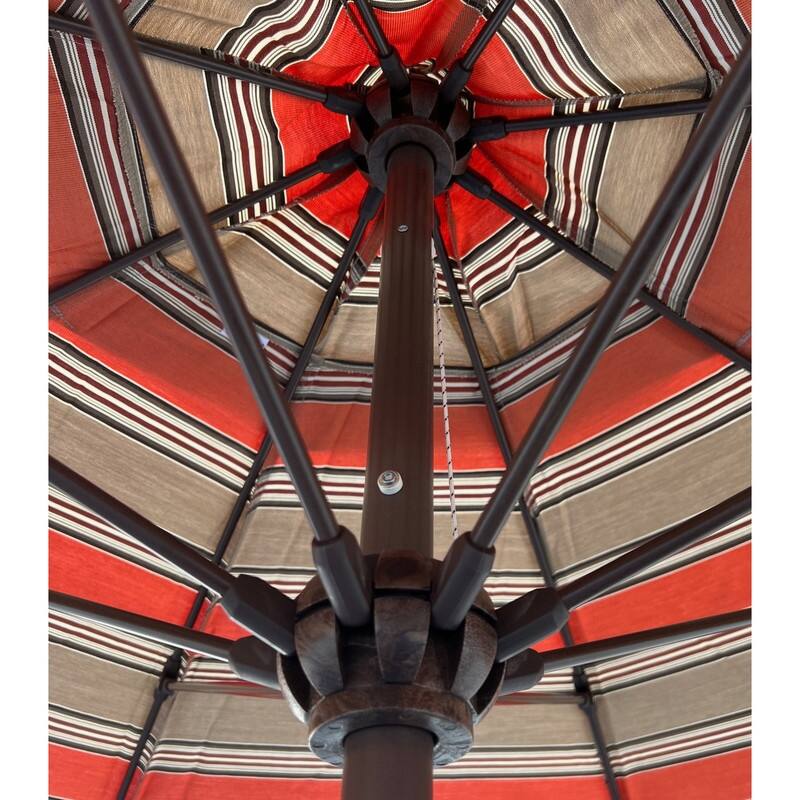 Tropishade 7.5' Market Umbrella with Sunbrella 56071 Passage Poppy