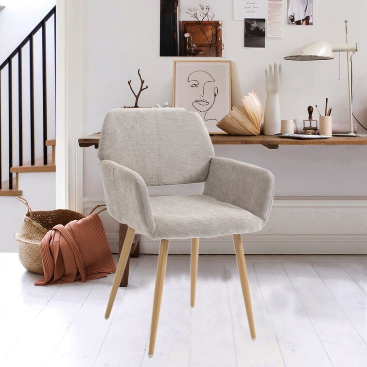 Upholstered Desk Chair No Wheels Bed Bath Beyond 40169273