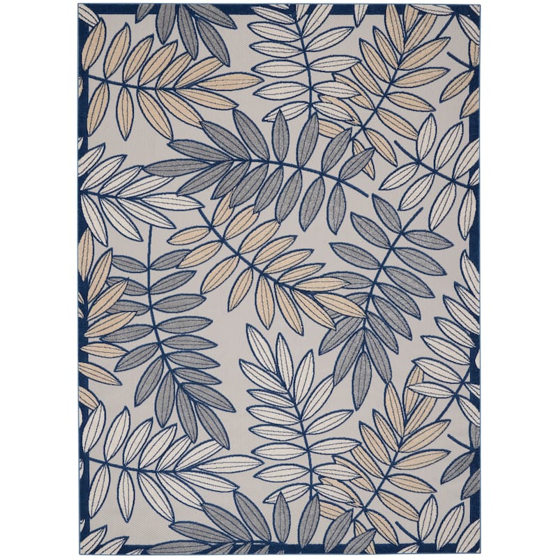 Nourison Alice Indoor/Outdoor Floral Area Rug - 12' x 15' - Ivory/Navy