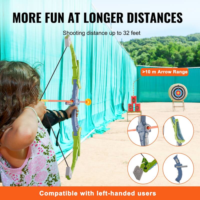 Bow and Arrow Set for Kids Outdoor Toy for Boys & Girls 6+ Years Old