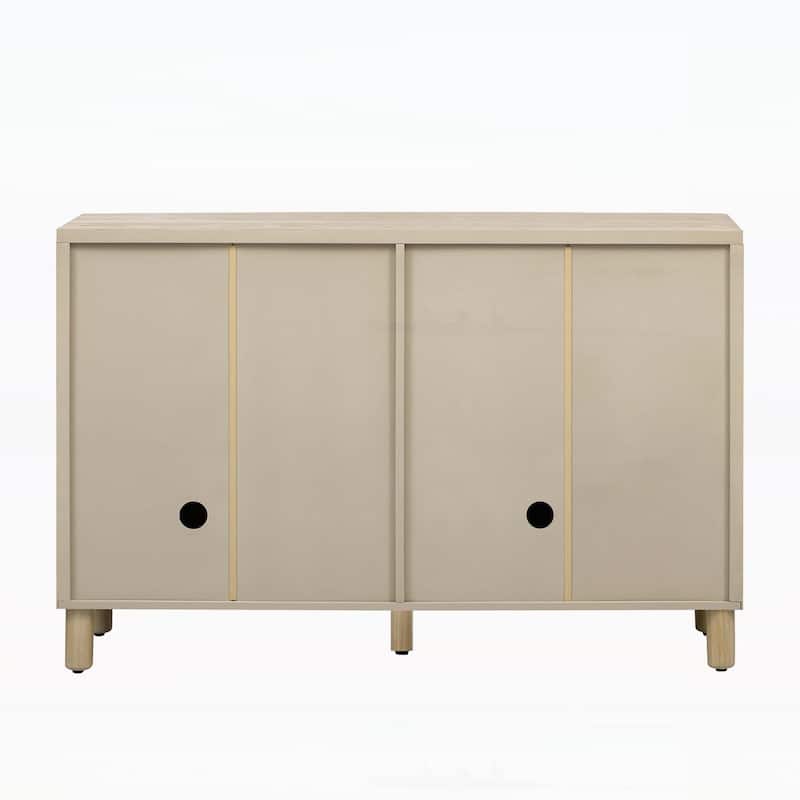4-Door Buffet Cabinet with Storage