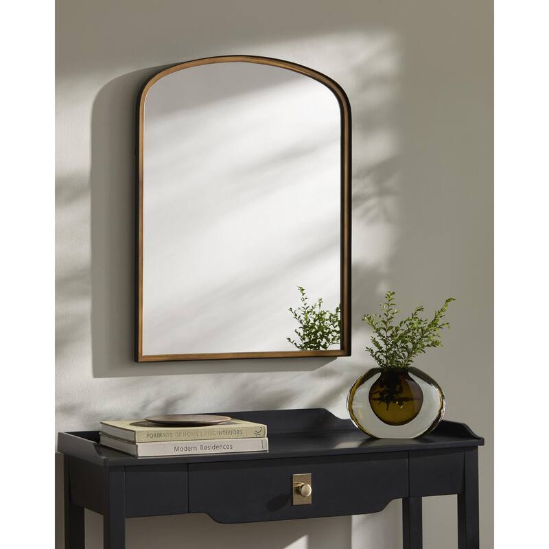 Livabliss Evander Traditional Mantel Mirror - 32"H x 24"W x 2"D - Gold