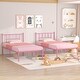 preview thumbnail 2 of 31, VECELO Twin Size Kids Bed Frame, Easy-to-assemble Metal Twin Platform Bed Frame with Under-bed Storage