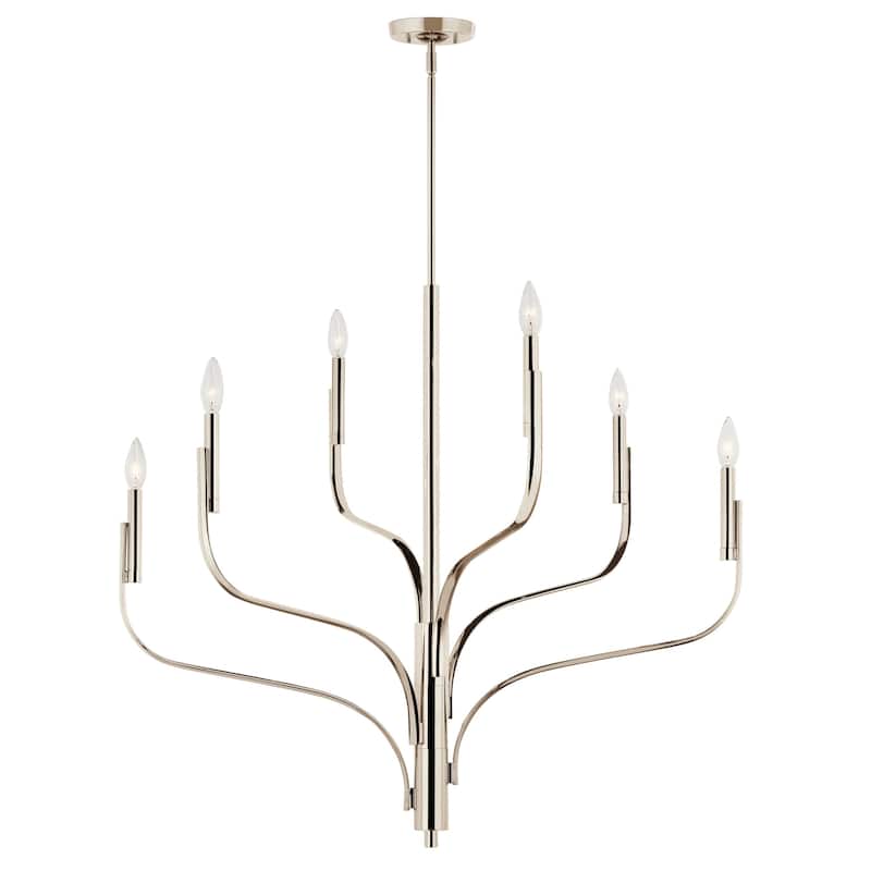 Kichler 52673 Livadia 6 Light 37" Wide Taper Candle Style Chandelier