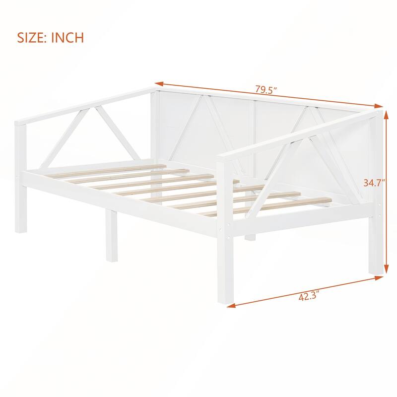 Twin size Elegant MultiFunctional Daybed with Sturdy Storage Space