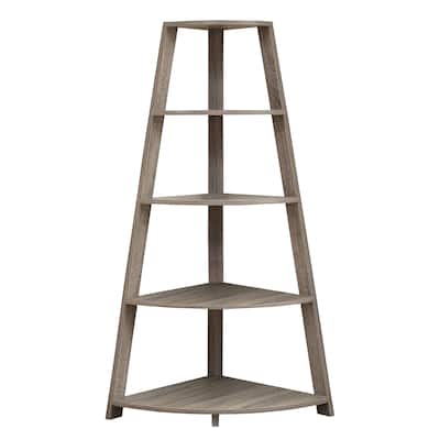 4-Tier Bookshelf Etagere Bookcase - Modern Storage Unit for Home Office Bedroom - White Finish 60" - 60