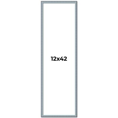 12x42 Frame Rustic Sky Blue Solid Wood Picture Frame | 0.75 Inch