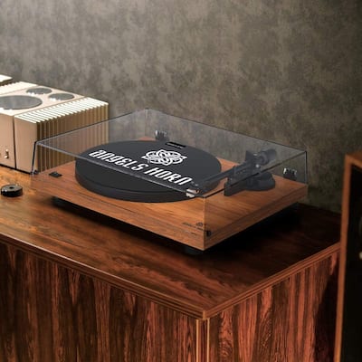 Traditional Style Record Player Vintage Vinyl Turntable