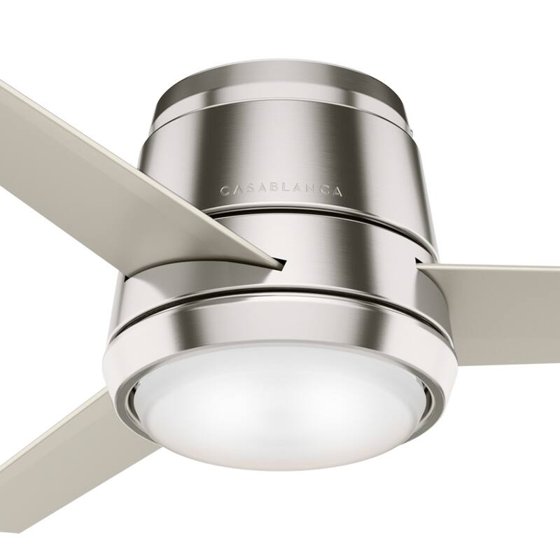 Casablanca 44" Commodus Low Profile Ceiling Fan with LED Light Kit and Wall Control - Modern & Contemporary, Transitional