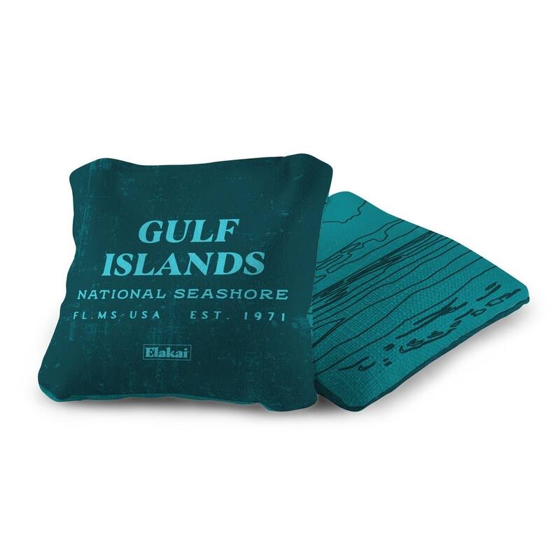 Gulf Islands Shore Dual Sided Pro Cornhole Bags (Set of 4)