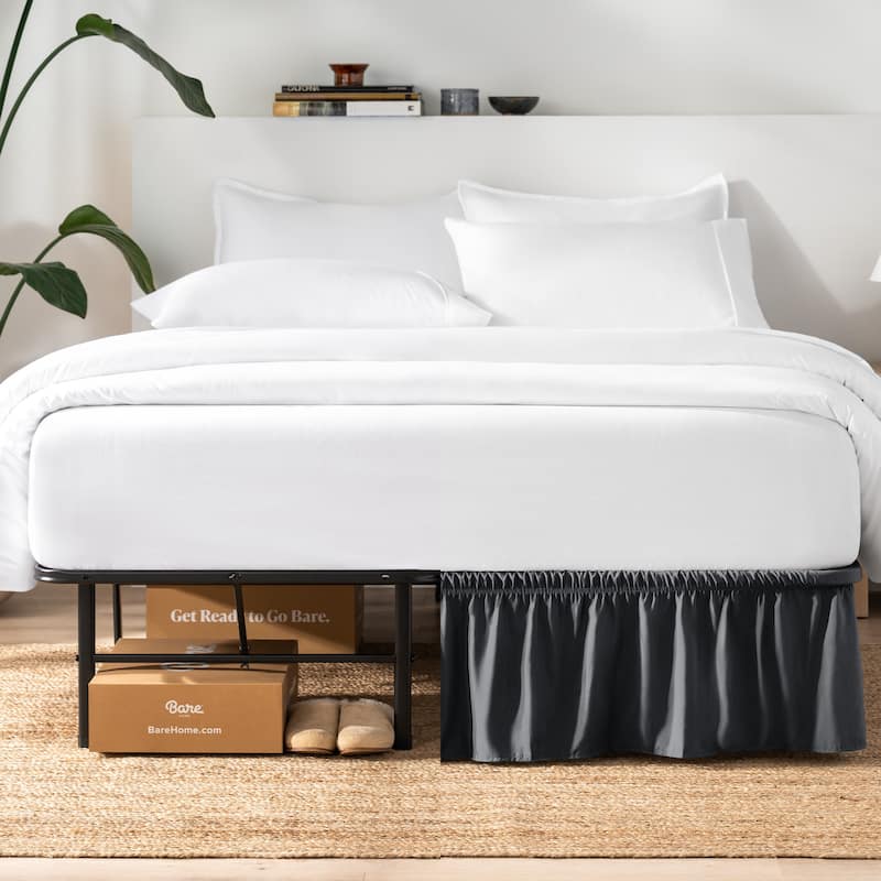 Bare Home Adjustable Wrap Around Bed Skirt