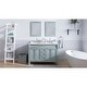 preview thumbnail 12 of 10, Hanover Callimont 47-In. Bathroom Vanity Set includes Sink, Countertop, plus Cabinet, 4 Doors, 3 Drawers & 2 Mirrors, Blue