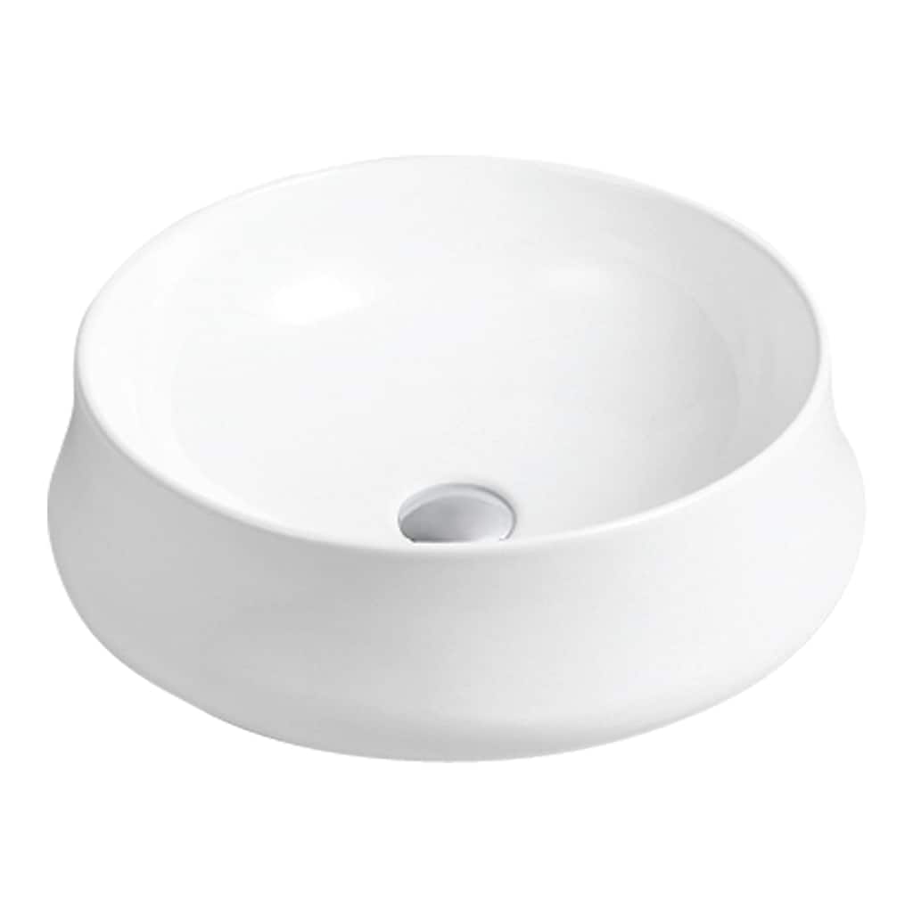 Karran Valera 18" Vitreous China Vessel Bathroom Sink in White