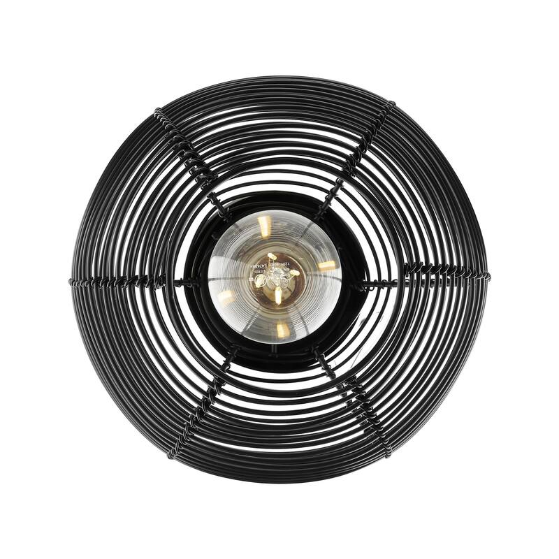 Golden Lighting Calypso 1-light 8in Pendant in Matte Black