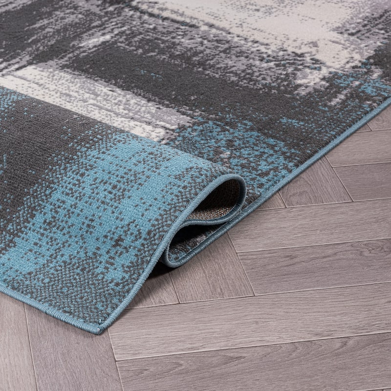 World Rug Gallery Contemporary Abstract Area Rug